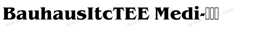 BauhausItcTEE Medi字体转换
